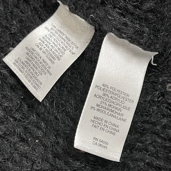 Jones New York Mohair Wool Blend Sequin Detail Sweater Size Large - Picture 6 of 7